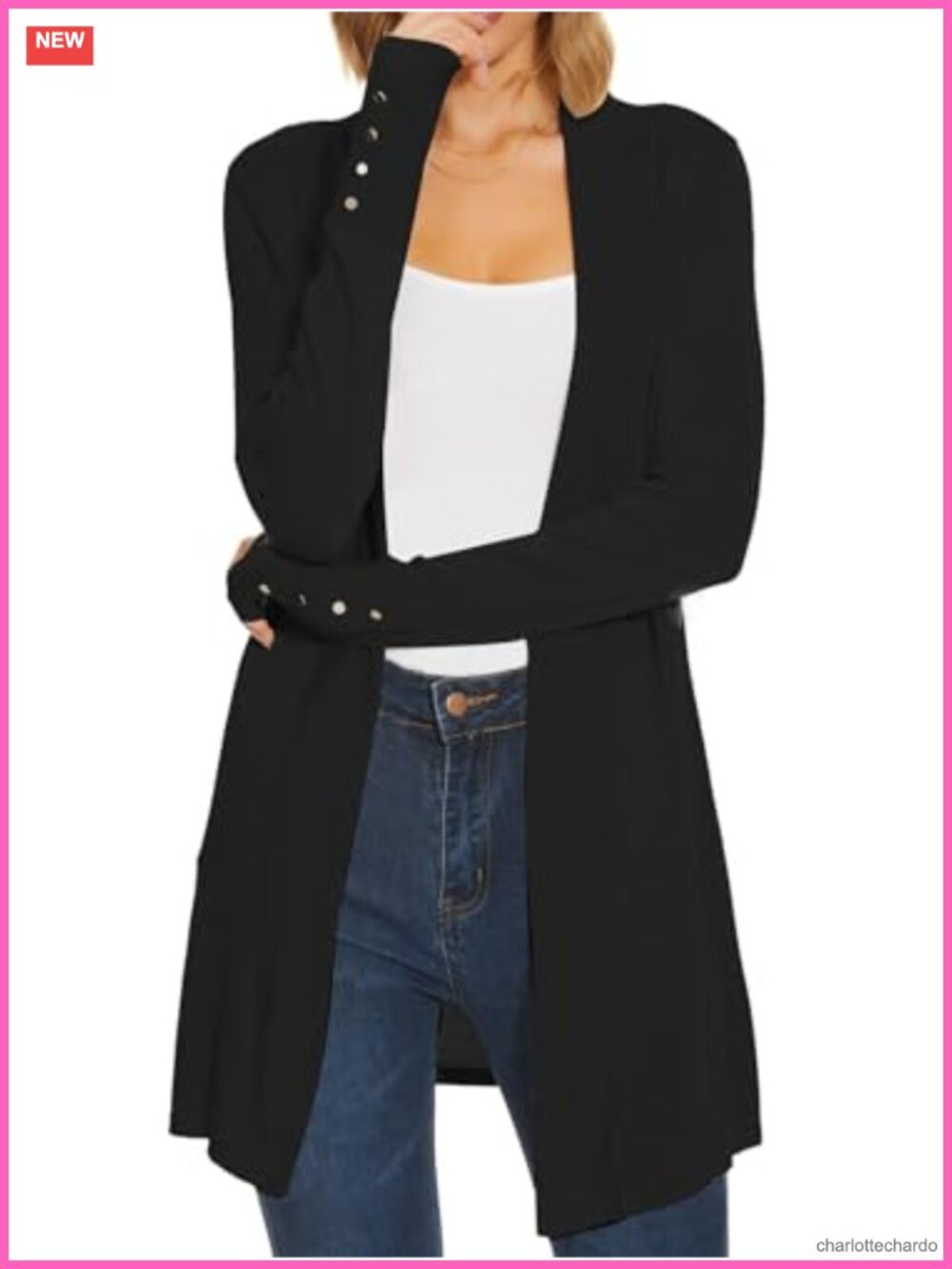 Women's 100% Rayon Long Cardigan Sweater Lightweight Open Front
